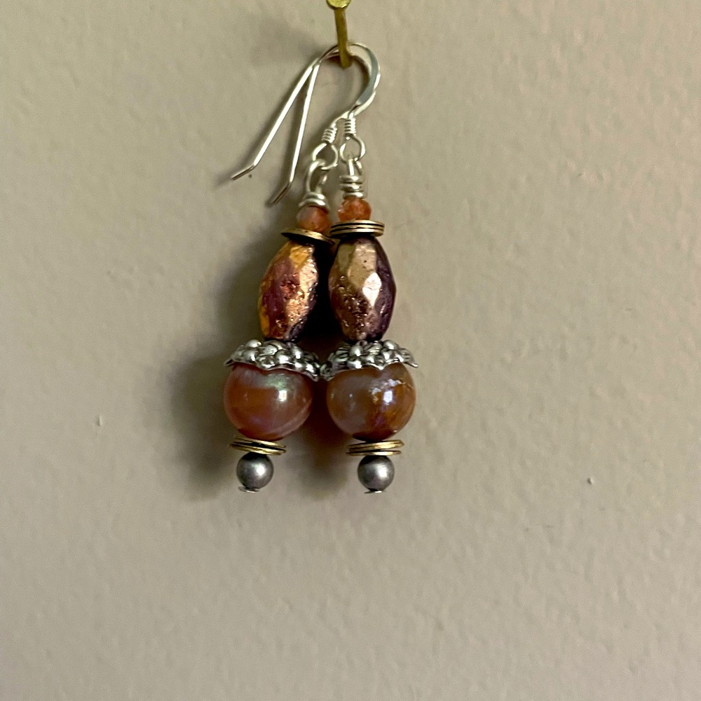 OOAK handmade bead earrings!